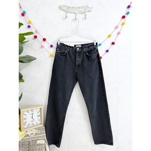 Agolde Black Straight Leg Jeans